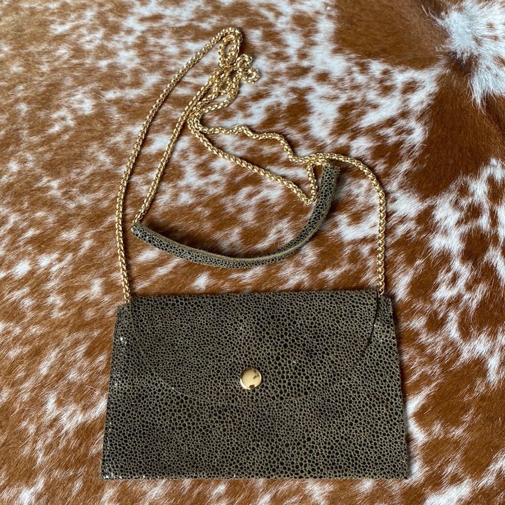 Sorial New York Green Leather purse